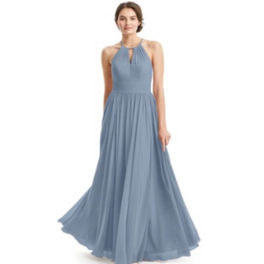 Azazie - Dusty blue gown -NWT - never worn